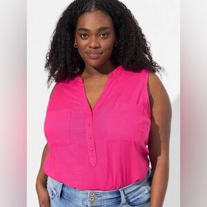 NWT Torrid Harper Linen Pullover Tank 1X‎